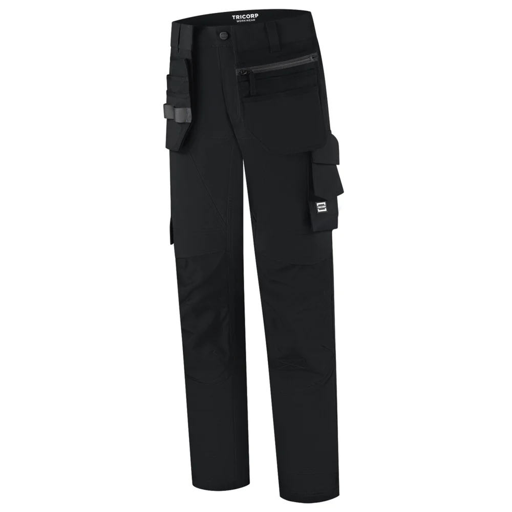 Werkbroek met Holsterzakken 4-Way Stretch Redefined Zwart