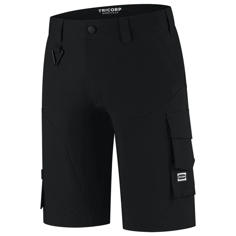 Werkshort 4-Way Stretch Redefined Zwart