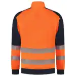 Zip Sweater High Vis Redefined Industrieel Wasbaar Fluo-Oranje/Ink