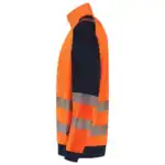 Zip Sweater High Vis Redefined Industrieel Wasbaar Fluo-Oranje/Ink