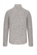 K9106 Heather Herenvest met Rits Light Grey Melange