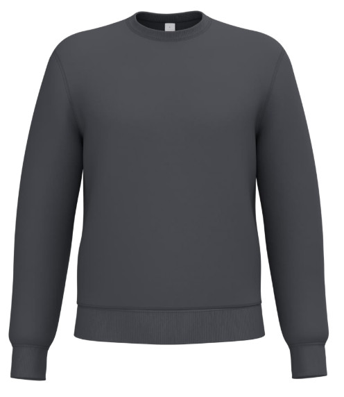 IB400 Unisex Sweater Ronde Hals Dark Grey
