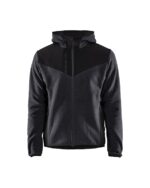 Gebreid Jack met Softshell Donkergrijs/Zwart
