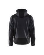 Gebreid Jack met Softshell Donkergrijs/Zwart