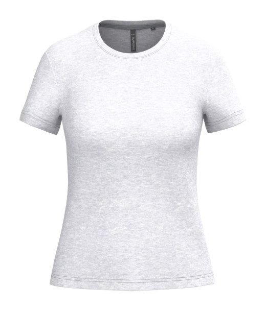 K380 Dames T-shirt Ronde Hals Korte Mouwen Ash Heather