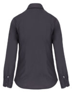 K530 Dames Stretch Blouse Lange Mouwen Zinc