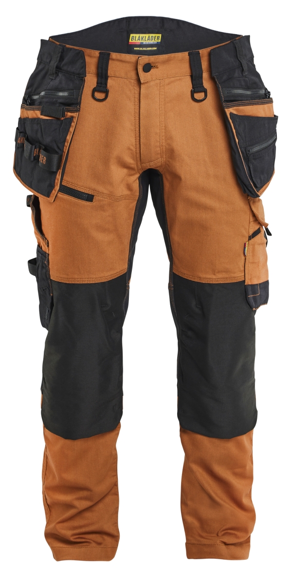1970 Stretch Werkbroek Striker met Holsterzakken Roest/Zwart