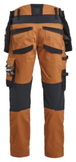 1970 Stretch Werkbroek Striker met Holsterzakken Roest/Zwart