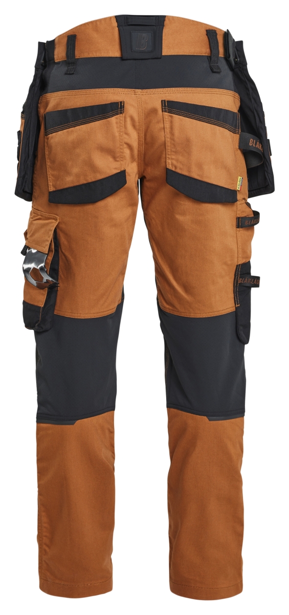 1970 Stretch Werkbroek Striker met Holsterzakken Roest/Zwart