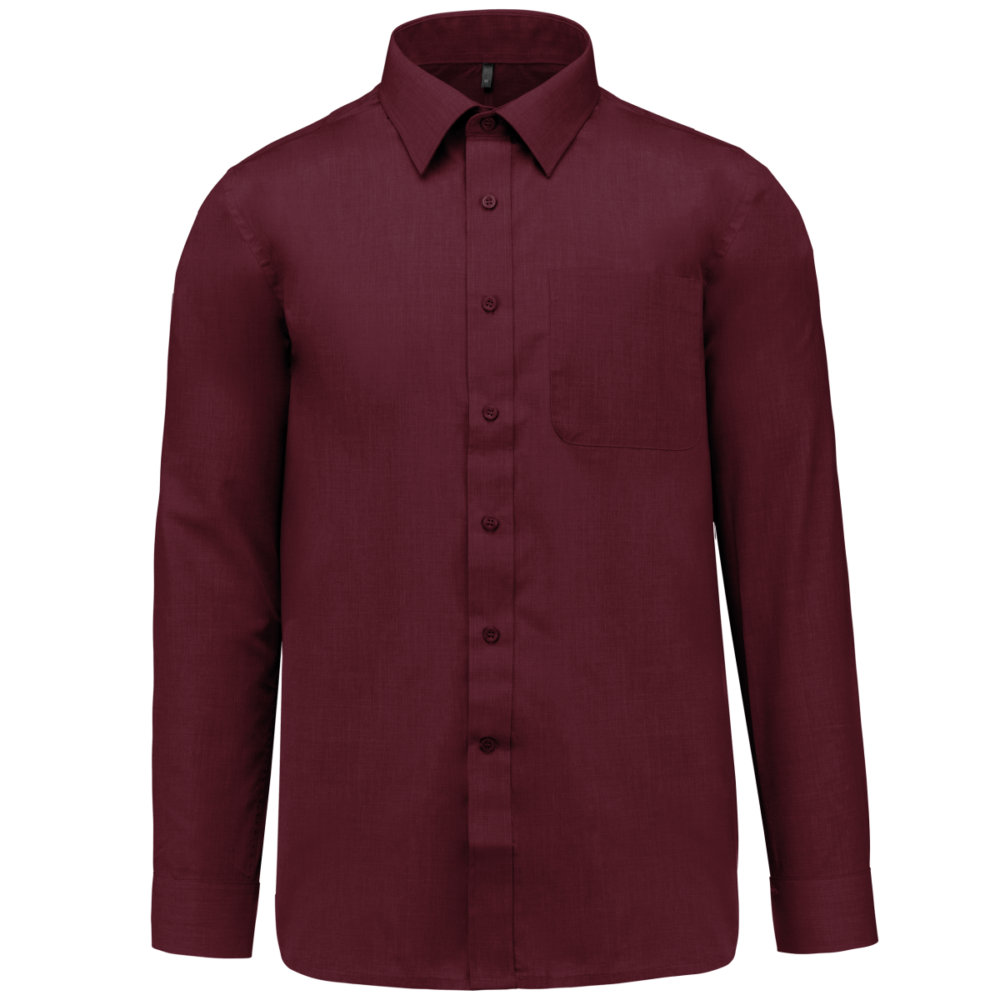 K545 - Jofrey - Herenoverhemd Lange Mouwen Wine