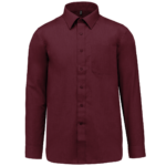 K545 - Jofrey - Herenoverhemd Lange Mouwen Wine