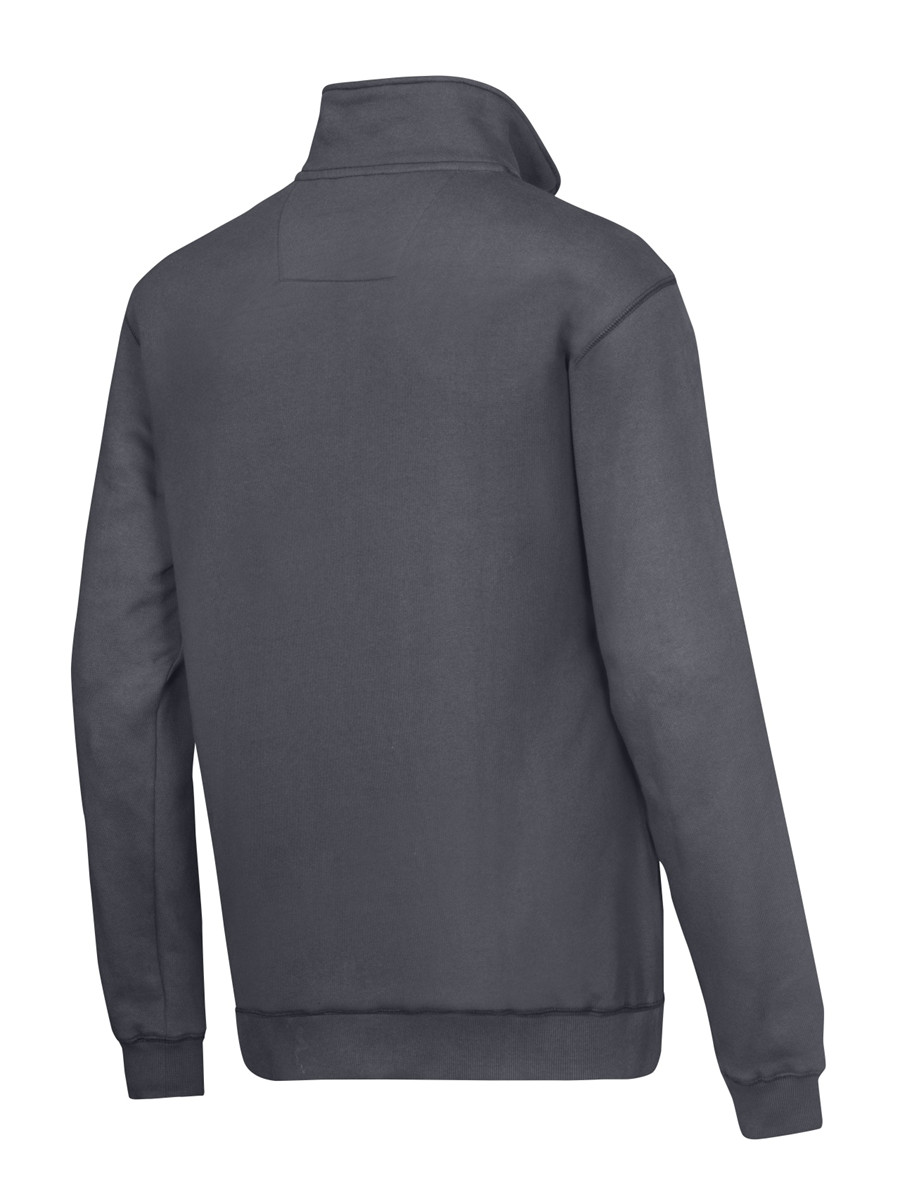 2818 Sweatshirt met 1/2 Rits Staal Grijs (OUT)